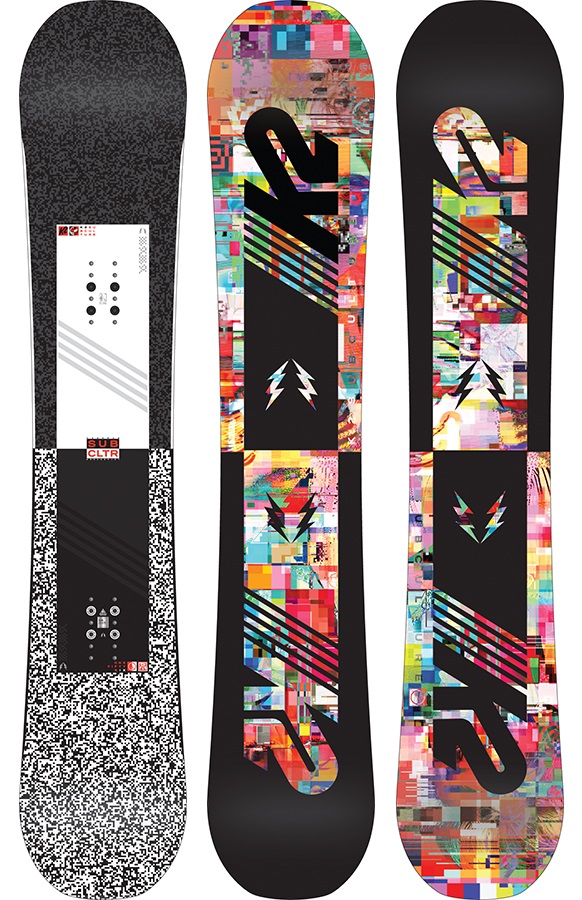 K2 Subculture Hybrid Camber Snowboard, 162cm Wide, 2016